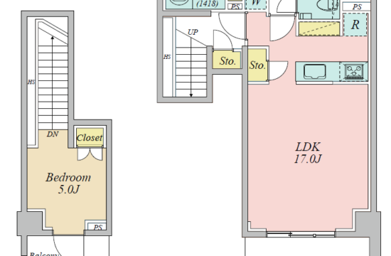 Open Residencia Hiro-o the House SOUTH COURT Floor plan